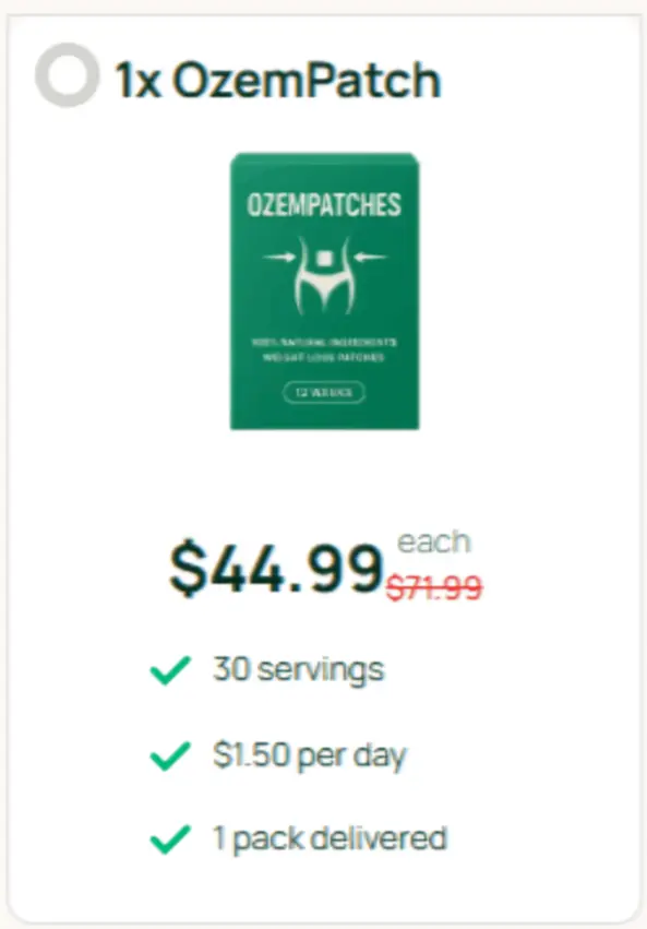 OzemPatch offer price 
